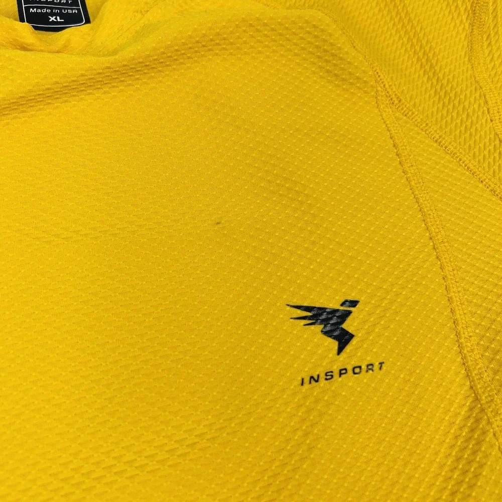 Insport Lot of 2 Riding‎ Shirts Long Sleeve Polartech Pullover XL Gray & Yellow - Picture 4 of 11